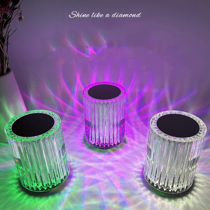 Crystal Lamp Table Lamp Atmosphere Creative Line Small Night Lamp Led