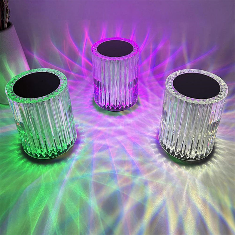Crystal Lamp Table Lamp Atmosphere Creative Line Small Night Lamp Led