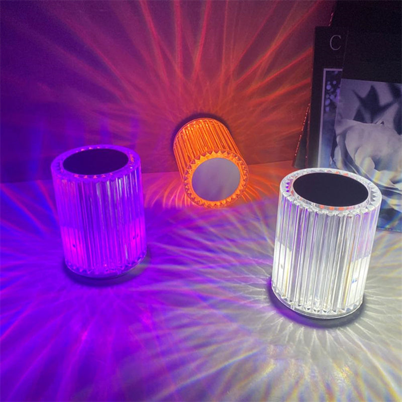Crystal Lamp Table Lamp Atmosphere Creative Line Small Night Lamp Led