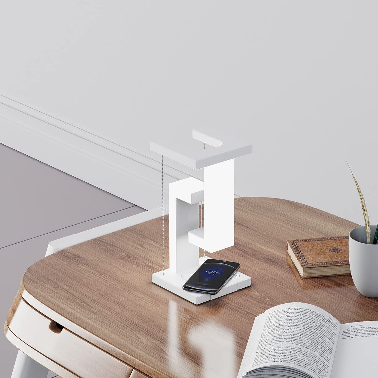 Creative Smartphone Wireless Charging  Floating Table Lamp