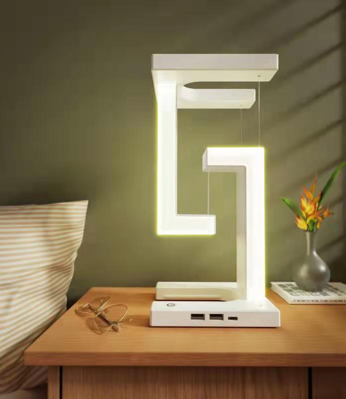 Creative Smartphone Wireless Charging  Floating Table Lamp